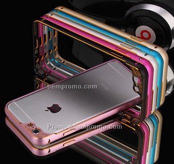 For iphone6 hippocampus buckle embossed metal frame, camera protection