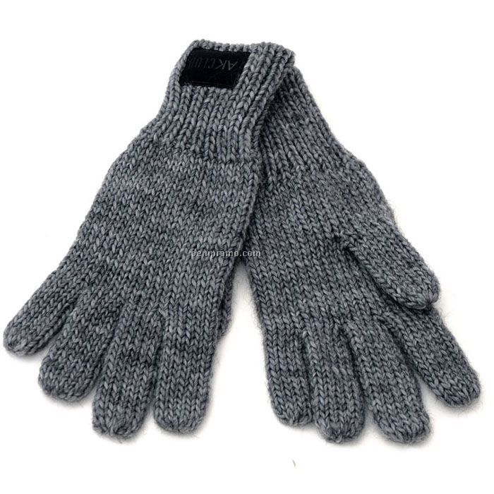 Grey men`s classic warm glvoes