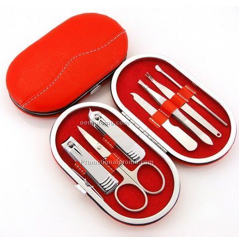 Hot style red manicure nail clipper set, high quality nail clipper