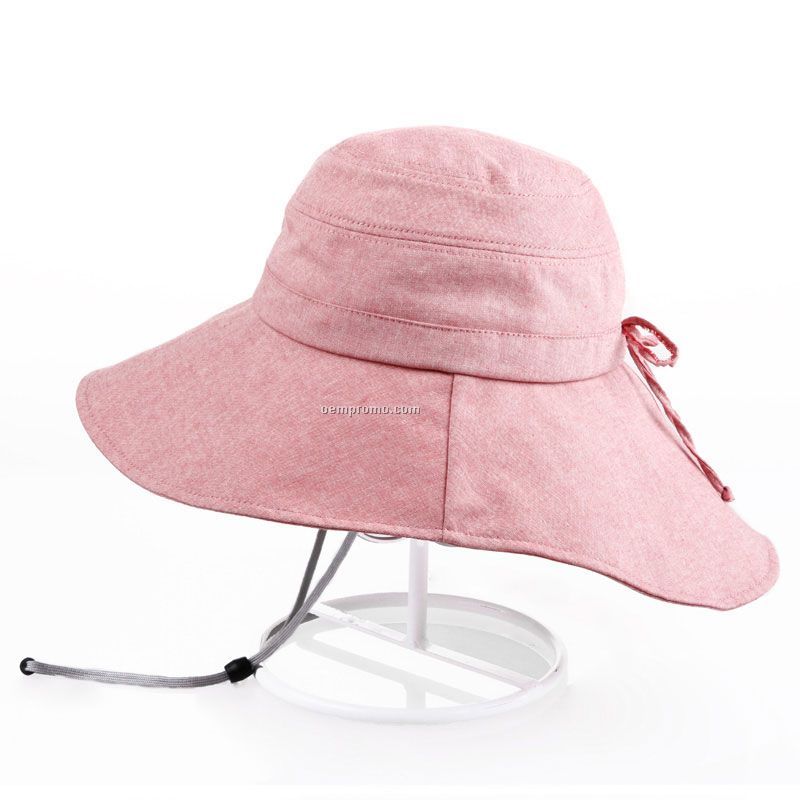 Lady pink bucket hat