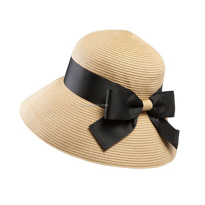 Lovely bow straw hat