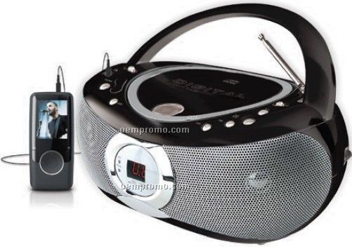 Portable CD Player With AM/FM Radio & Aux Input