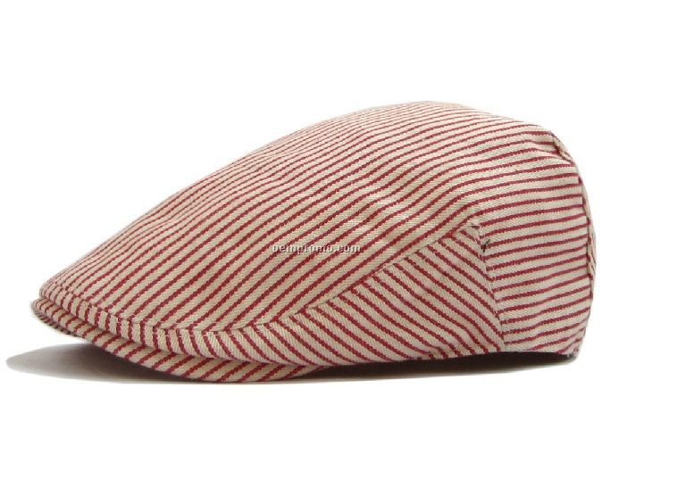 Red white stripped beret