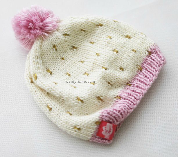 Shining star knitting hat