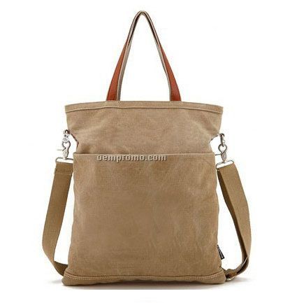 Simple canvas tote bag leather handle for woman hot-selling tote bag canvas